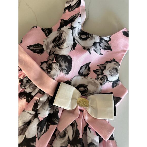 Jayne Copeland Girls' Floral Print Shantung Dress - Picture 2 of 6